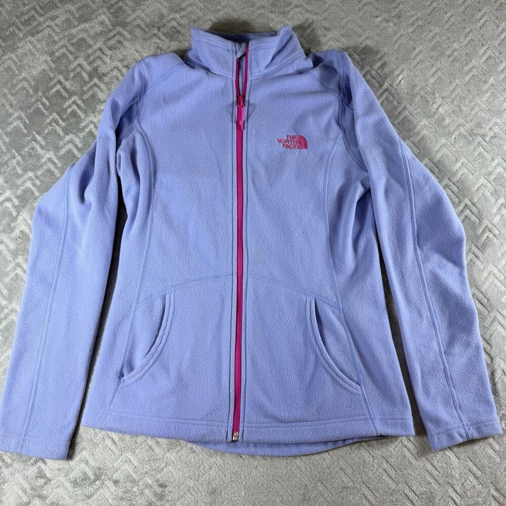 The North Face‎ Women’s Lightweight Fleece Full Zip Jacket Small Light Purple